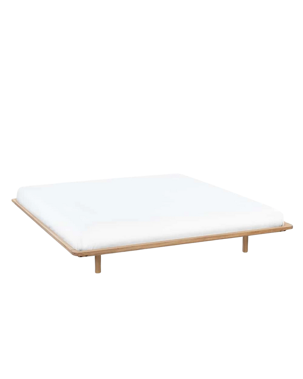 Serene Queen Bed Base - Oak