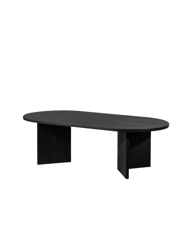 Edge Oval Coffee Table - Black