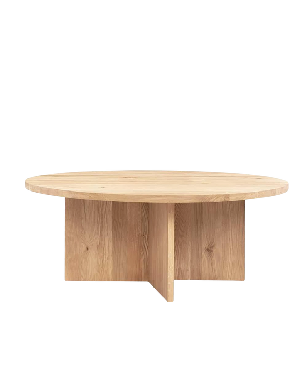 Edge Round Coffee Table - Oak