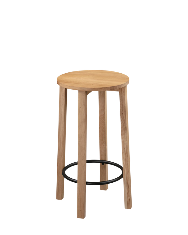 Tangent Bar Stool 75cm - Oak