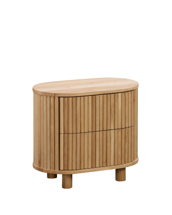 Ripple Bedside Table - Oak