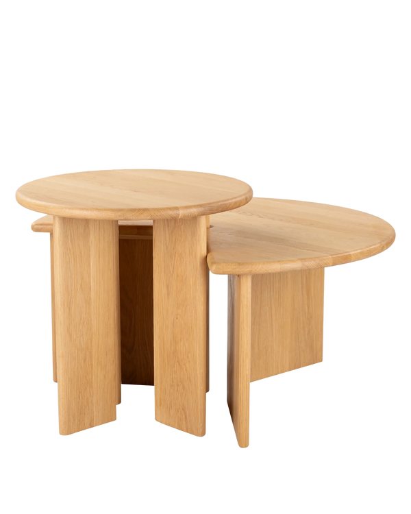 Fragment Nesting Coffee Table Set - Oak