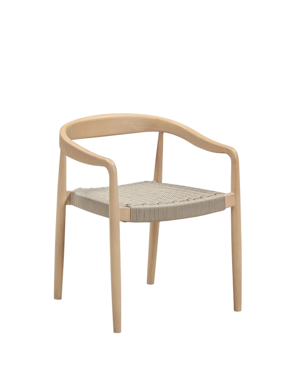 Sal Outdoor Dining Chair - Eucalyptus / Beige