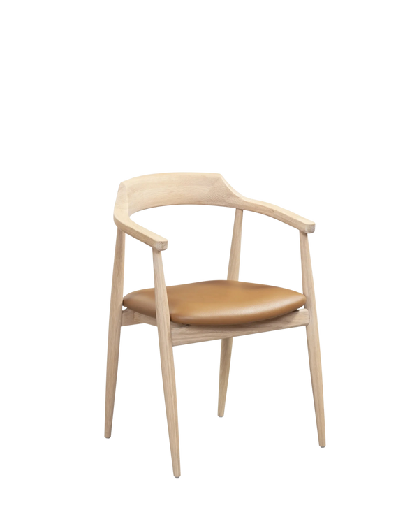 Profile Dining Chair - Oak / Tan Leather