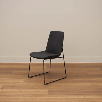 The Trove | Axel Dining Chair - Lisbon Charcoal Grey 12