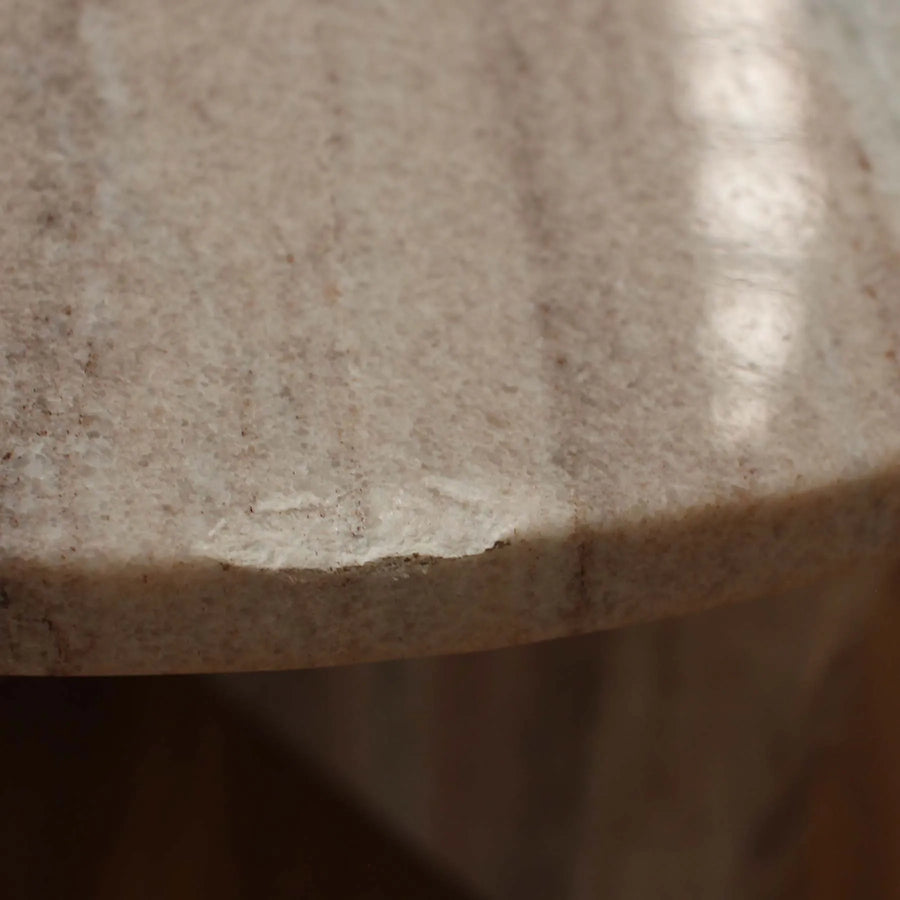 The Trove | Edge Oval Coffee Table - Sand Granite