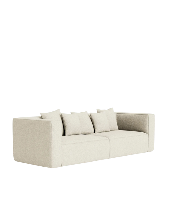 Block 3 Seater Sofa - Copenhagen Grey