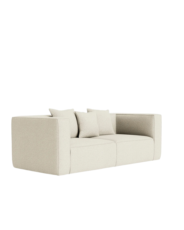 Block 2 Seater Sofa - Copenhagen Grey