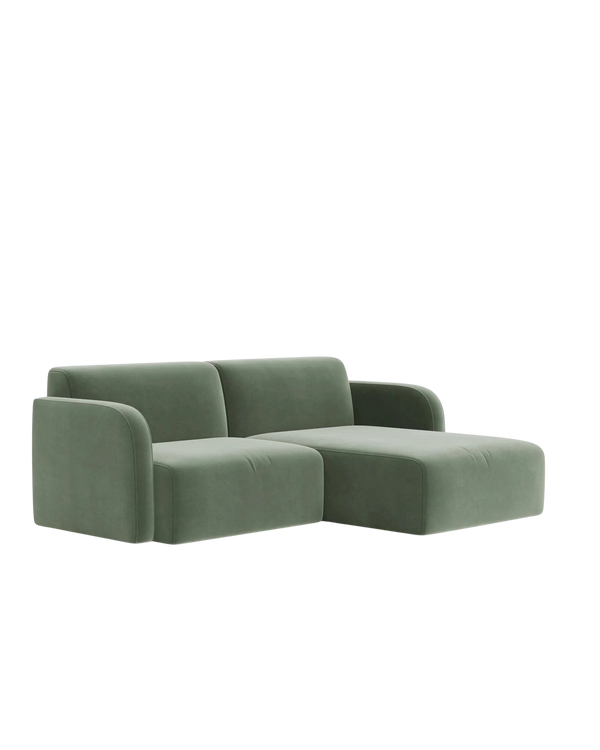 Jam 3 Seater RHF Chaise Sofa - Opal Ocean