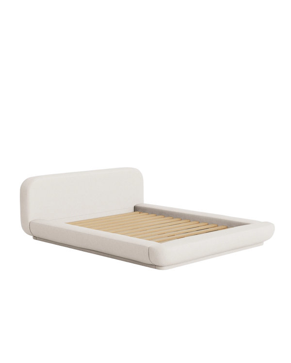 Floss King Bed - Silex Off White