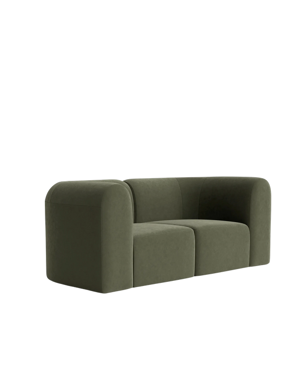Berg 2 Seater Sofa - Eden Leaf