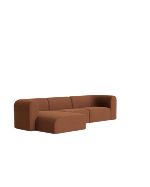 Berg 4 Seater LHF Chaise Sofa - Corduroy Cocoa