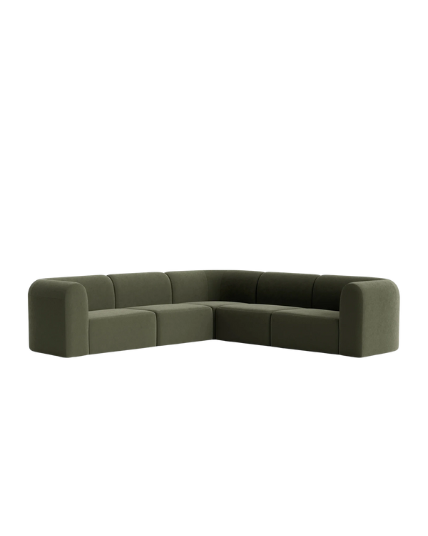 Berg Corner Sofa - Eden Leaf