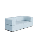 Stretch 3 Seater Sofa - Fossil Powder Blue