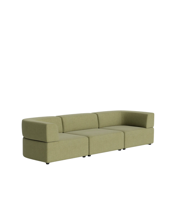Stretch 4 Seater Sofa - Fossil Eucalyptus
