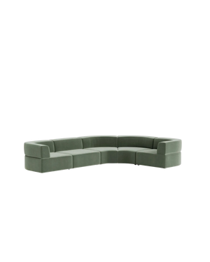 Stretch Angled Corner Sofa - Opal Ocean