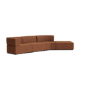 Stretch Open Angled Sofa - Corduroy Cocoa