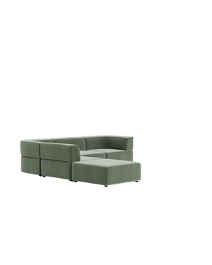 Stretch Open Corner Sofa - Opal Ocean