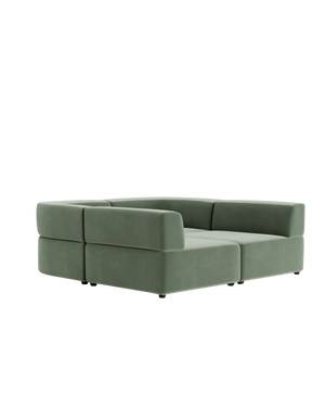 Stretch Pit Sofa - Opal Ocean