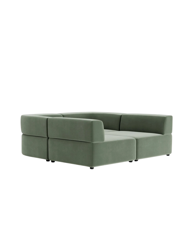 Stretch Pit Sofa - Opal Ocean