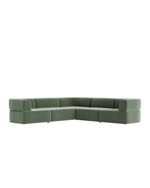Stretch Corner Sofa - Opal Ocean