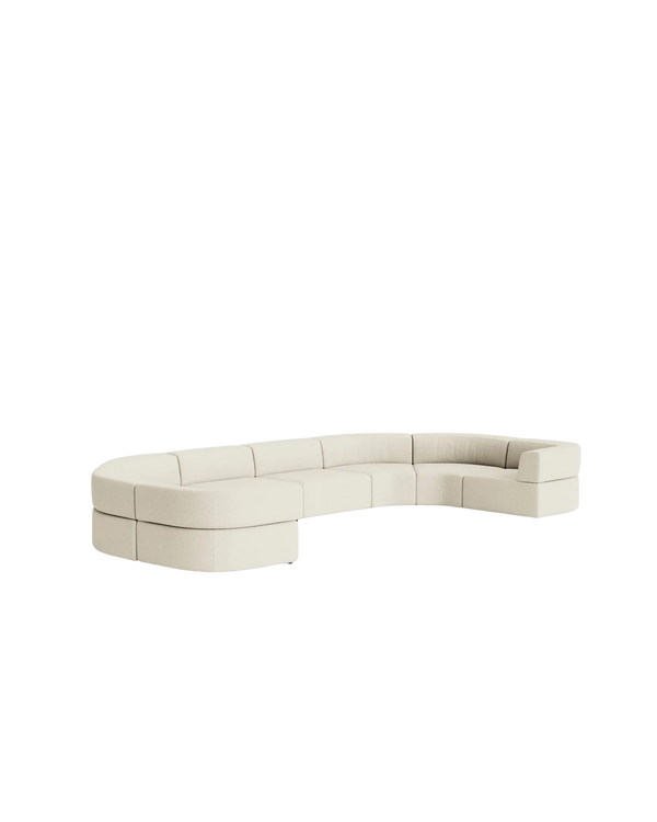 Stretch U Shape Modular Sofa - Copenhagen Grey
