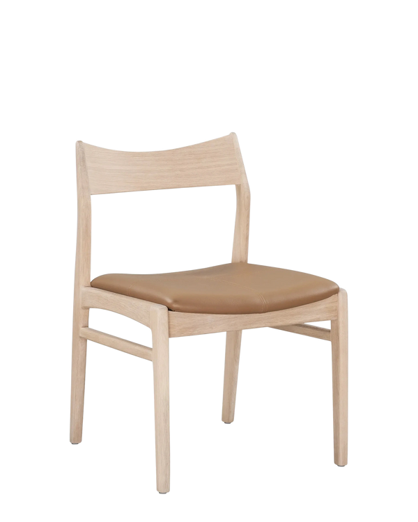 Eclipse Dining Chair - Oak / Tan Leather