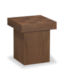 Check Side Table - Deep Oak