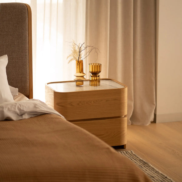 Brodie Bedside Table - Oak