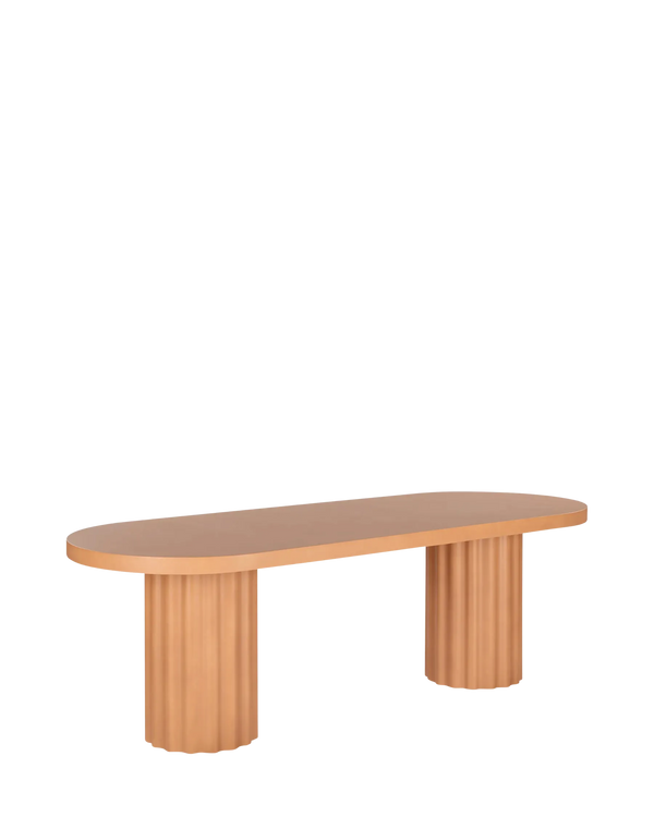 Flock Outdoor Dining Table 240cm - Terracotta Concrete