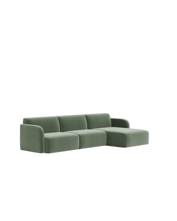 Jam 4.5 Seater RHF Chaise Sofa - Opal Ocean