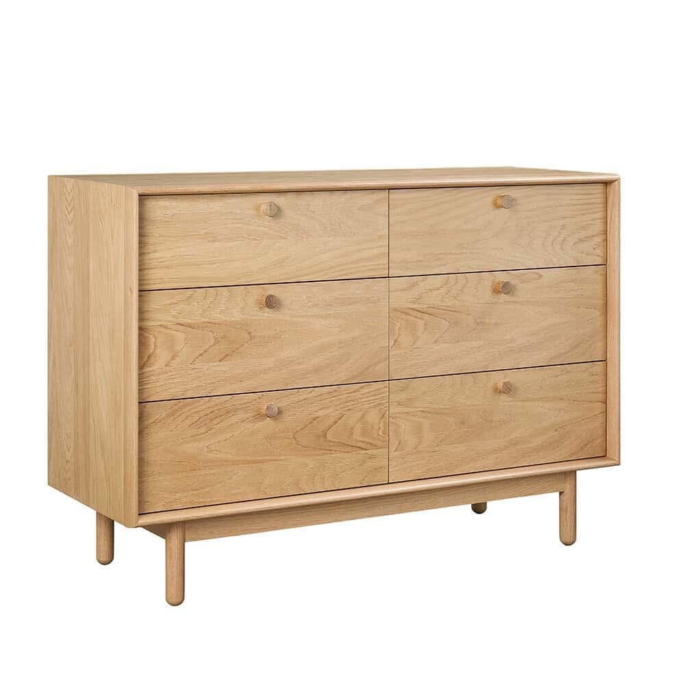 Buy Akira 6 Drawer Chest - Oak by Ode Design online - RJ Living