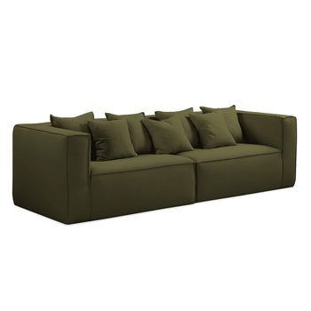 Block 4 Seater Sofa - Siena 505 Forest