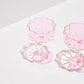Wave Coupe Glass Set Of 2 - Pink