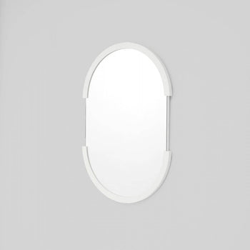 Dawn Oval Mirror - Bright White