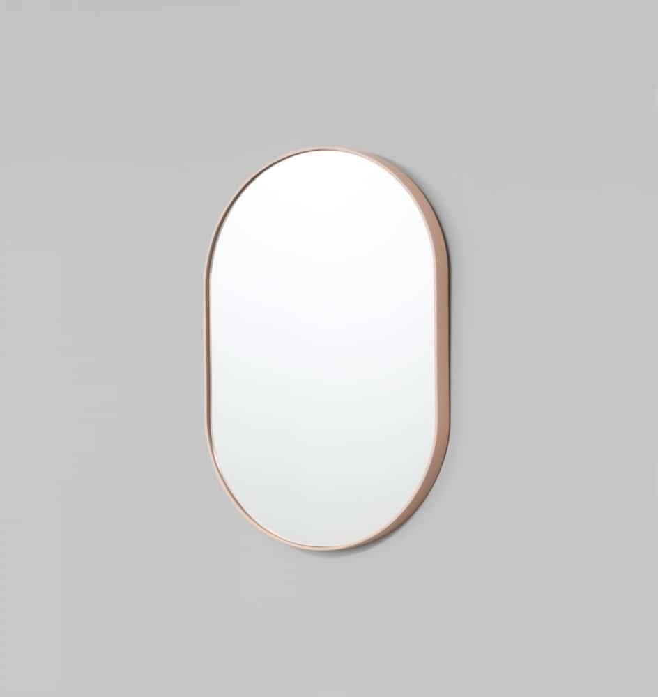 Bjorn Oval Mirror - Powder 50cm x 75cm