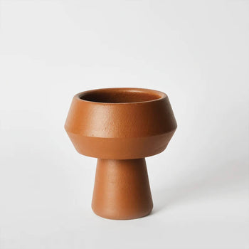 Terracotta Pedestal Vase - Small