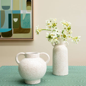 Speckle Chocolate Vase - Small