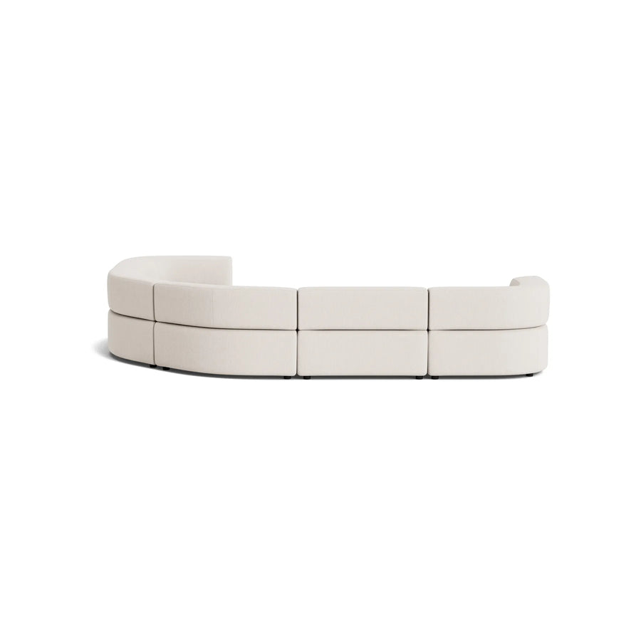 Stretch Angled Corner Sofa - Silex Off White