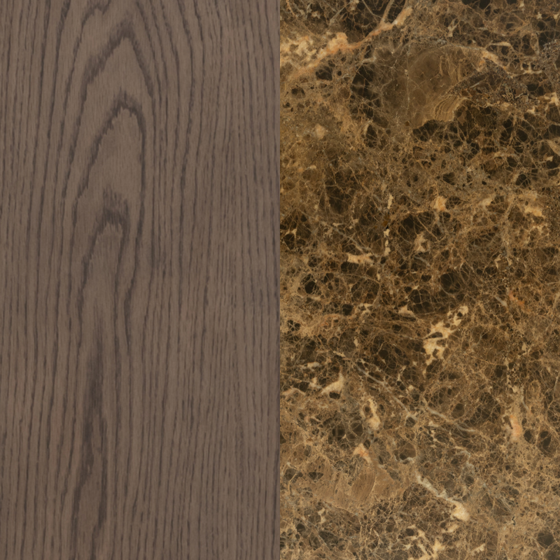 Earthen Oak / Espresso Marble