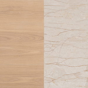 Orbit Entertainment Unit 180cm - Light Oak / Desert Rose Marble