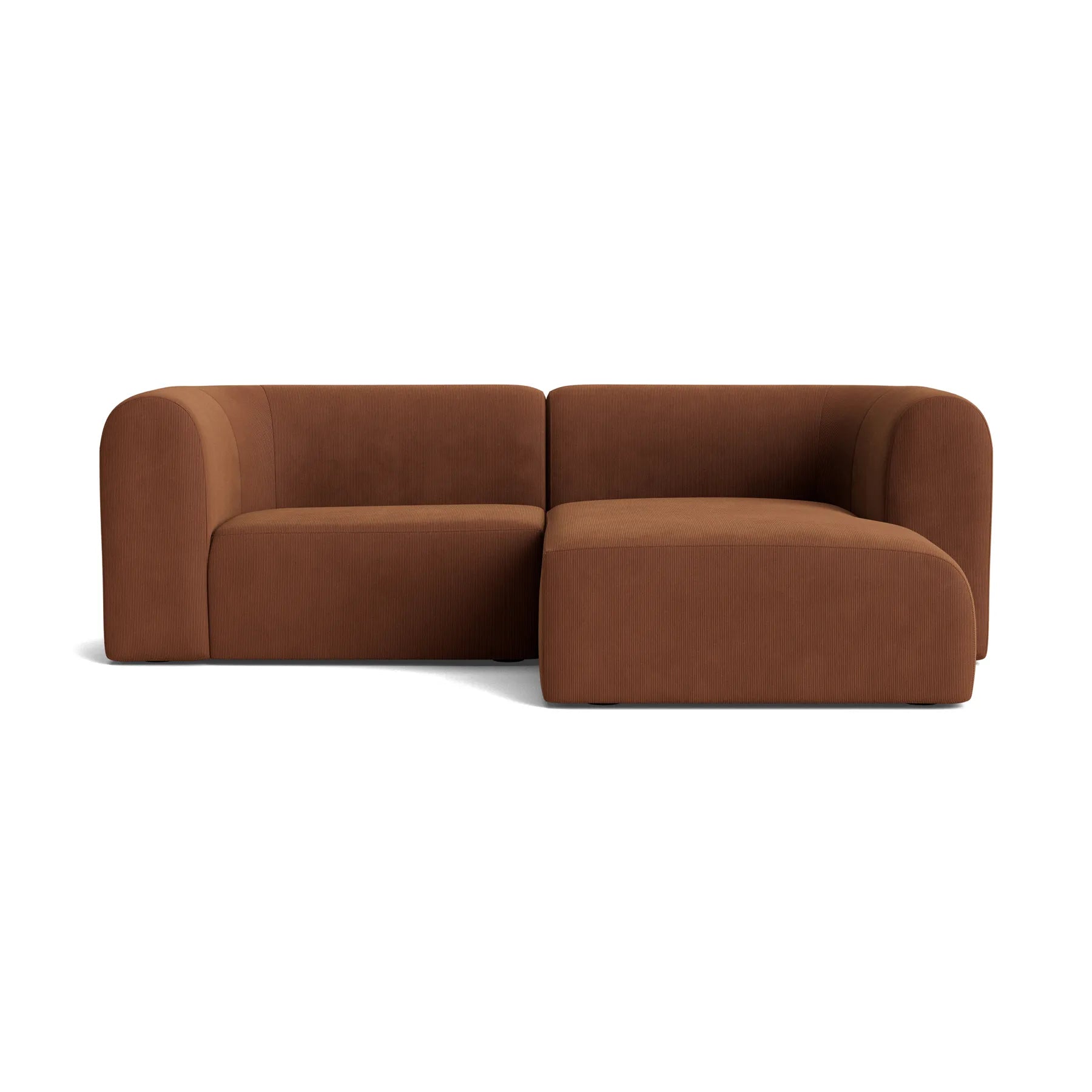 Berg 3 Seater RHF Chaise Sofa - Corduroy Cocoa