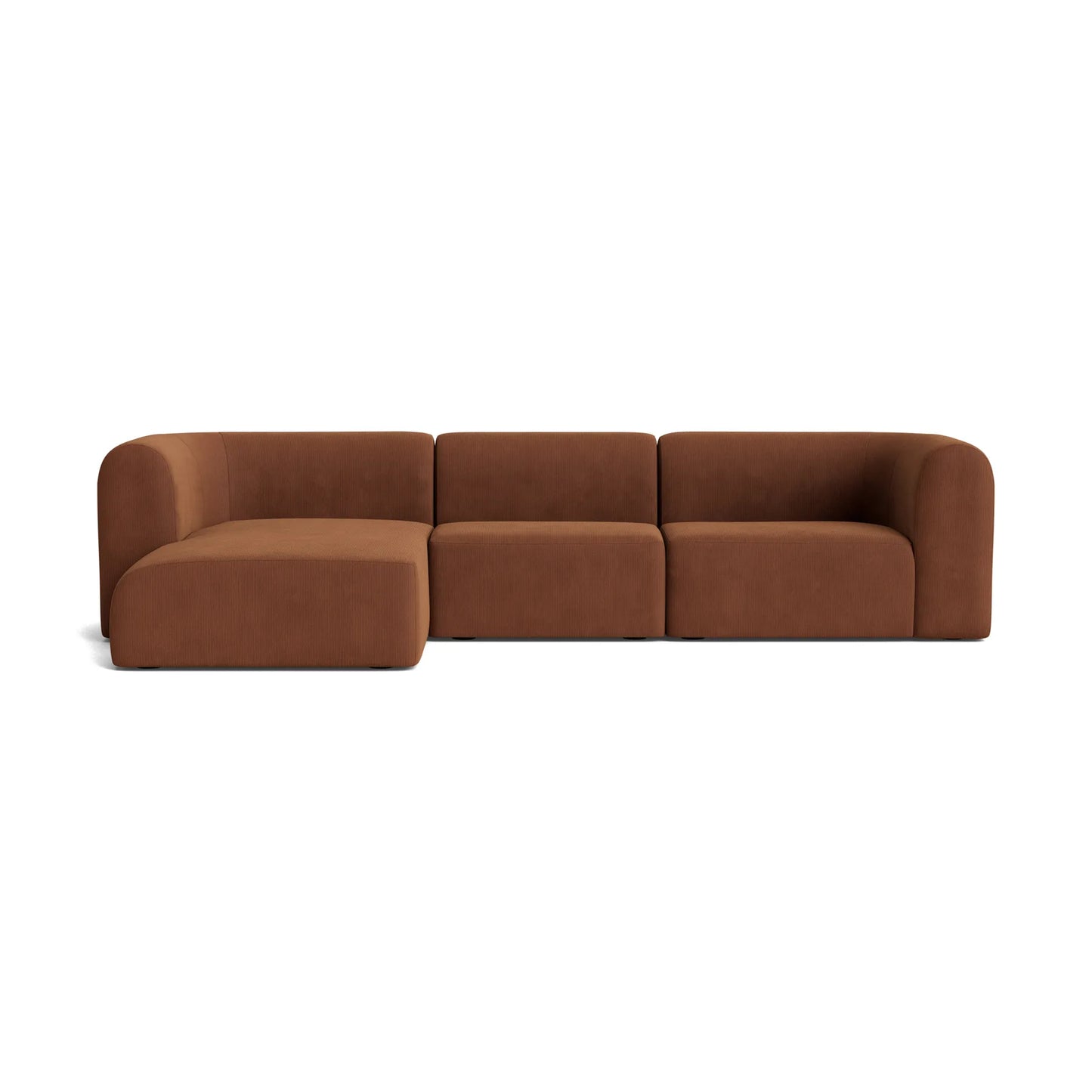 Berg 4 Seater LHF Chaise Sofa - Corduroy Cocoa