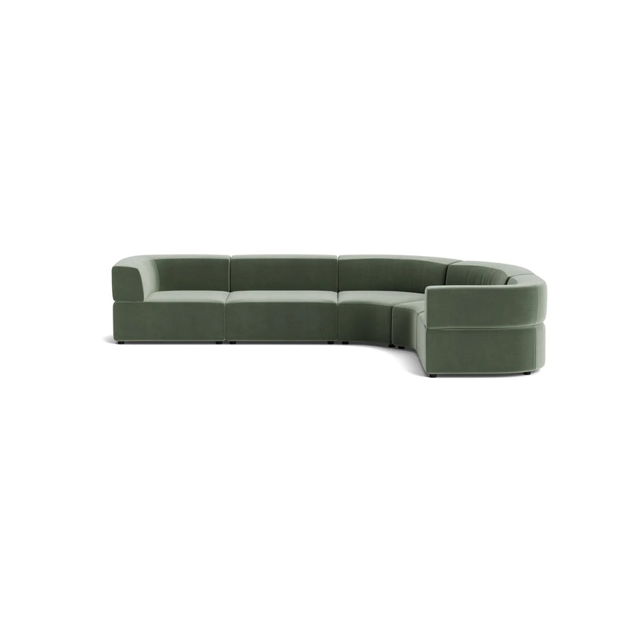 Stretch Angled Corner Sofa - Opal Ocean
