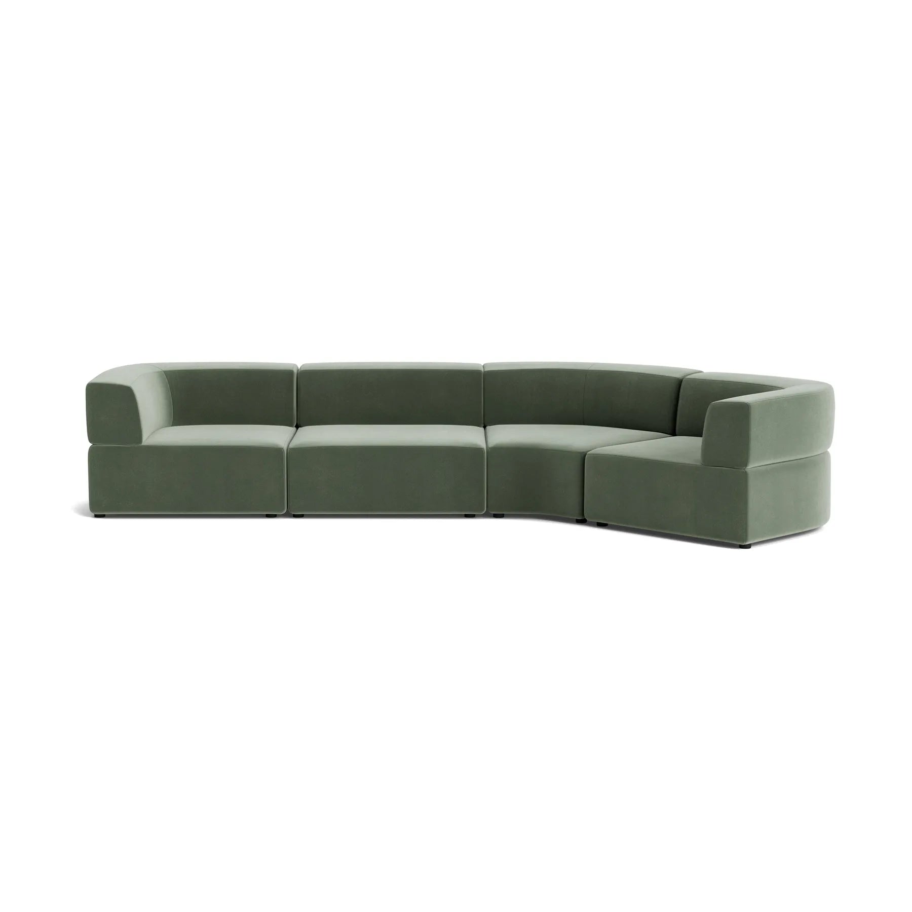 Stretch Closed Angle Sofa - Opal Ocean