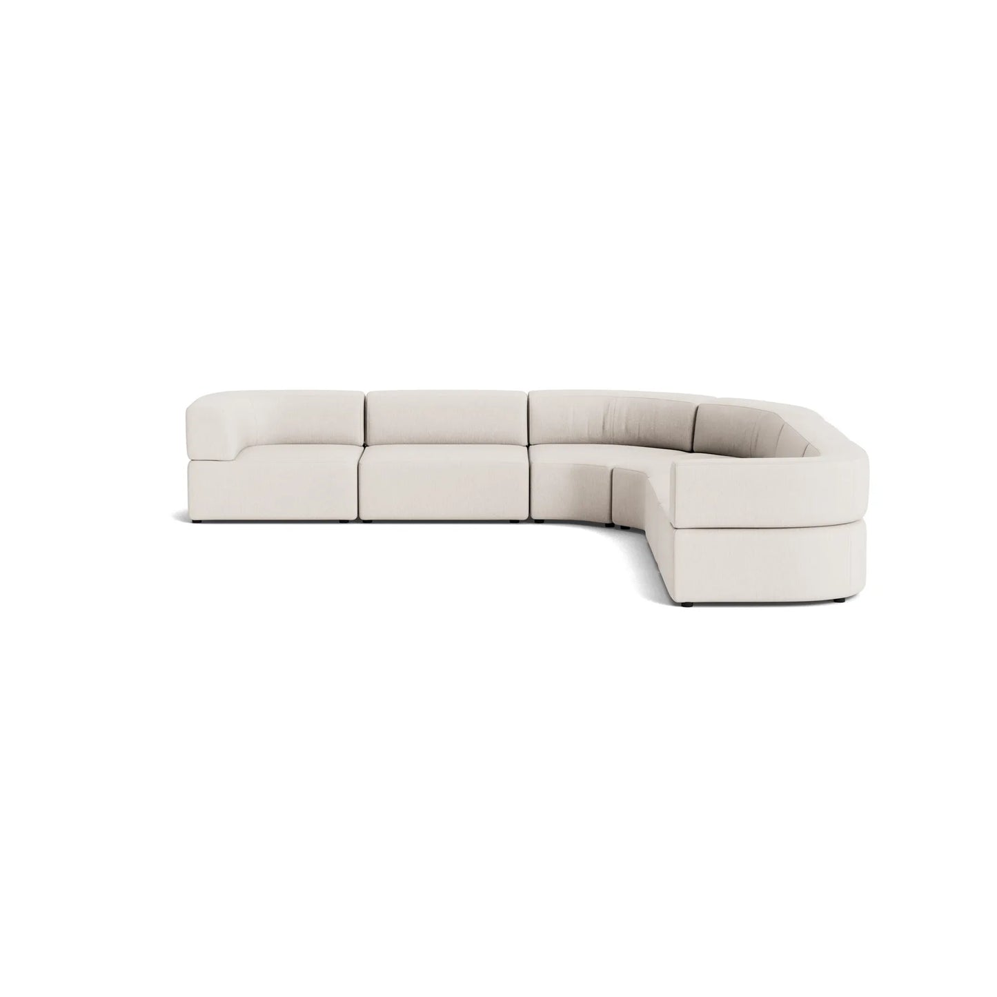 Stretch Large Angled Corner Sofa - Silex Off White