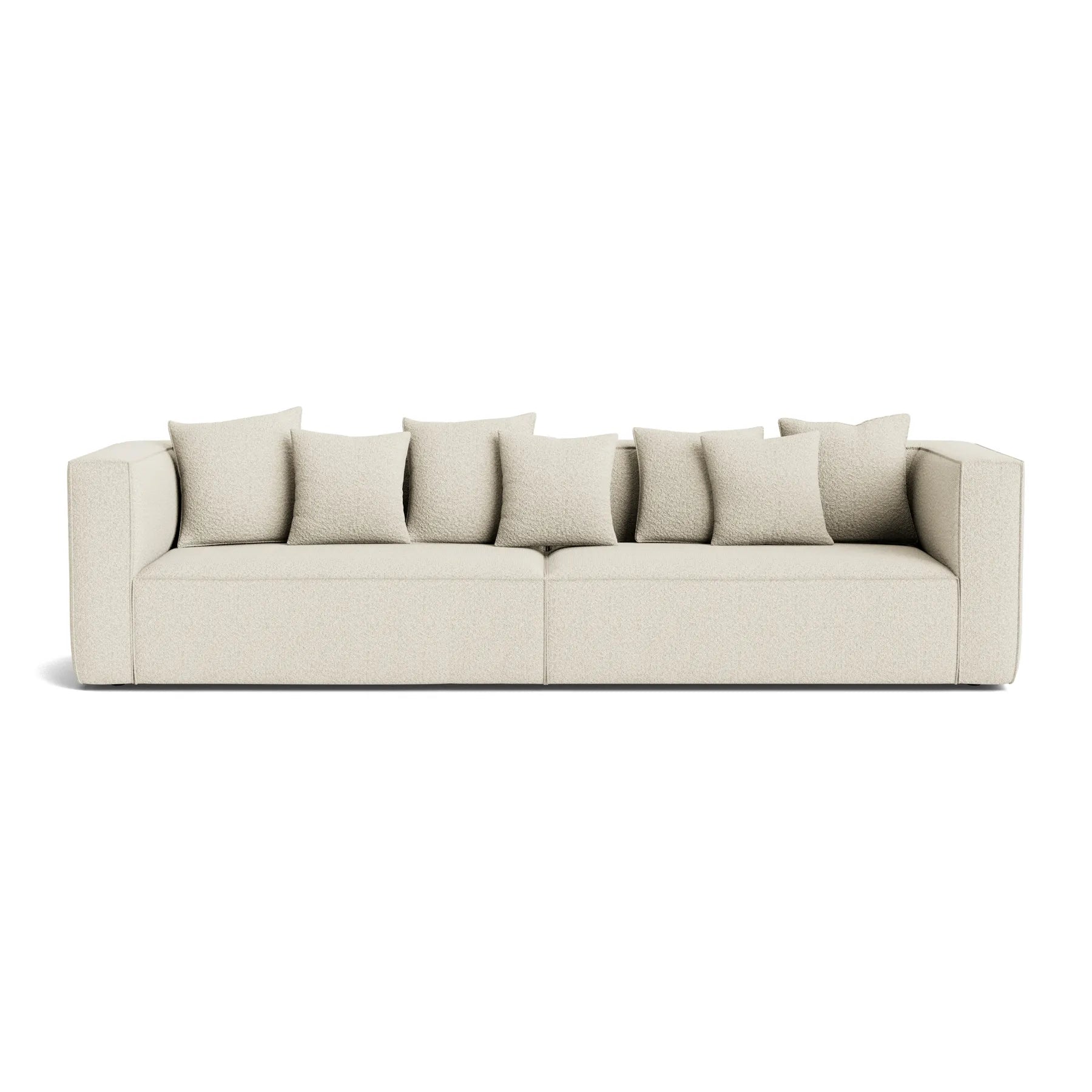 Buy Block 4 Seater Sofa - Copenhagen Grey by RJ Living online - RJ Living