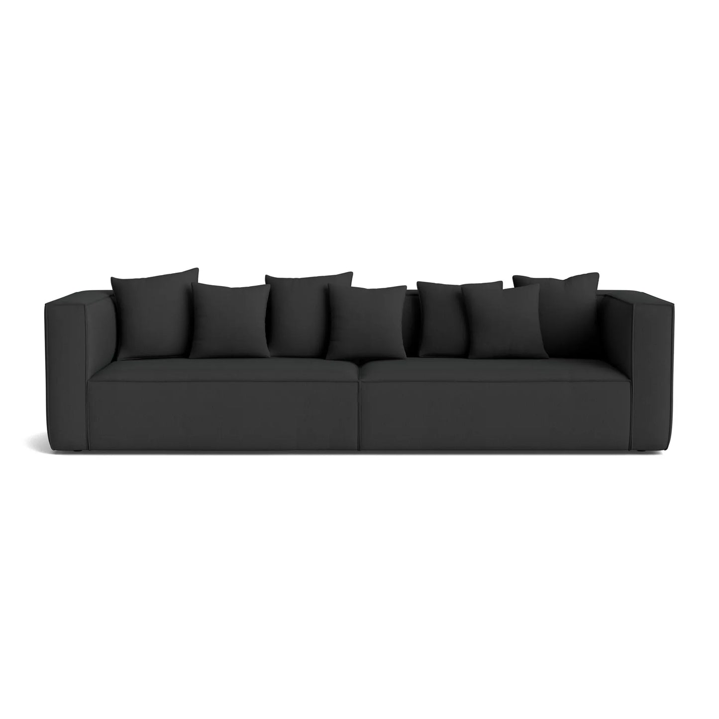 Block 4 Seater Sofa - Siena Charcoal