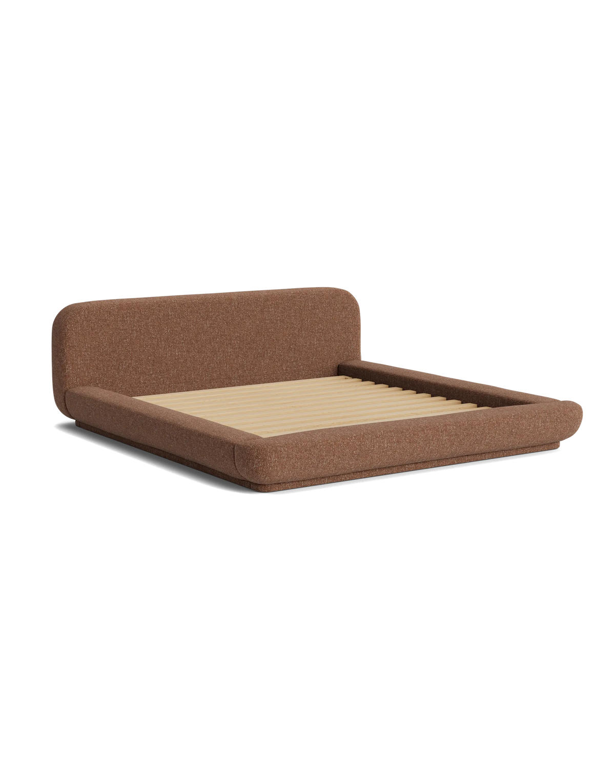 Floss King Bed - Fleck Rust