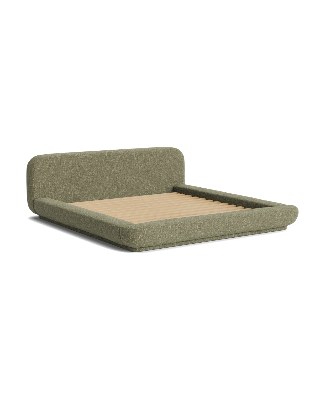 Floss King Bed - Fleck Olive